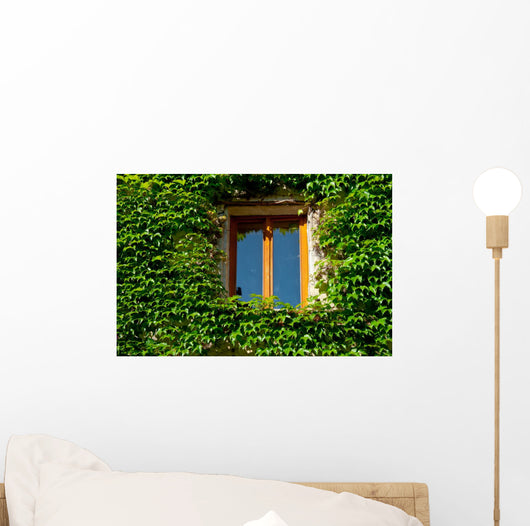 Overgrown French Window Wall Decal