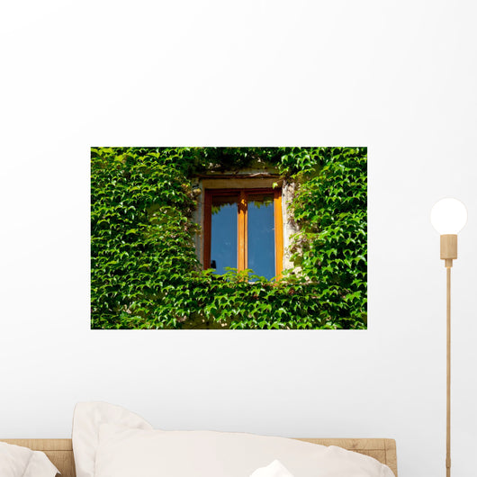 Overgrown French Window Wall Decal