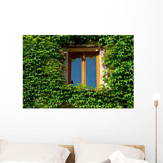 Overgrown French Window Wall Decal