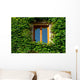 Overgrown French Window Wall Decal