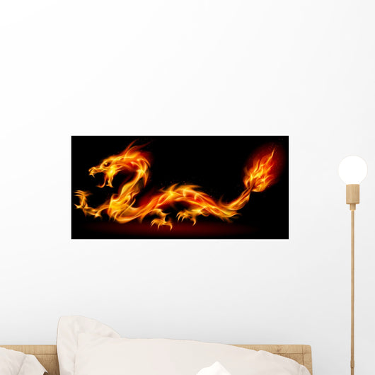 Fire Dragon Wall Decal