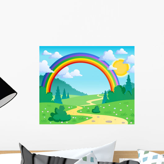 Spring Theme Landscape Wall Decal