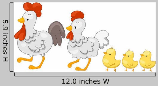 Chicken Family Set Wall Decal