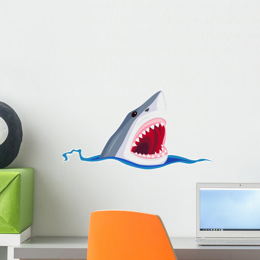 Angry Shark Wall Decal