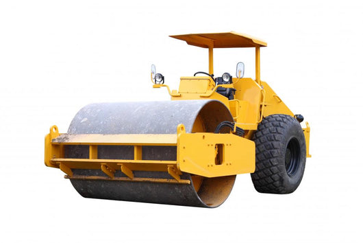 Dirty Road Roller White Wall Decal