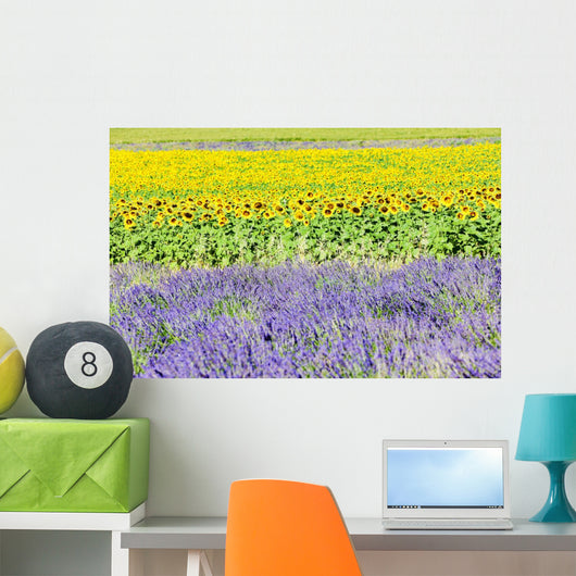 Lavender And Sunflower Fields Wall Decal