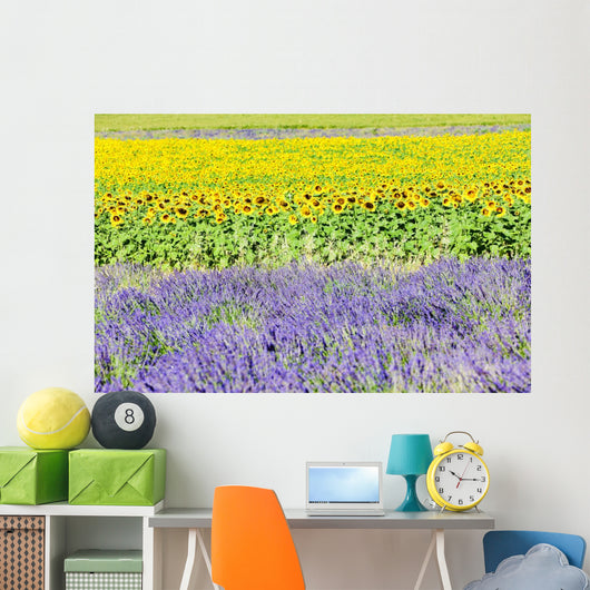 Lavender And Sunflower Fields Wall Decal