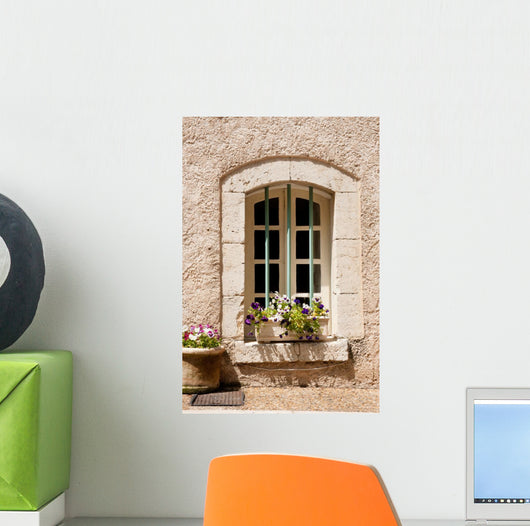 Stone French Window Wall Decal