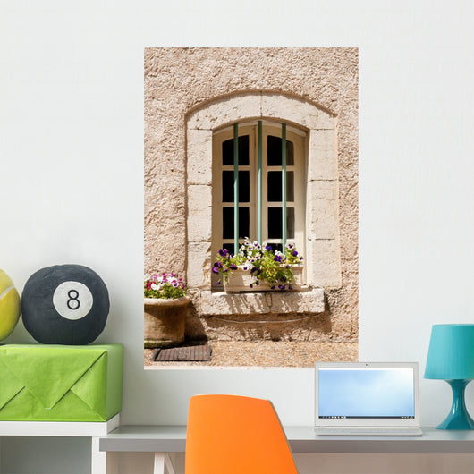 Stone French Window Wall Decal