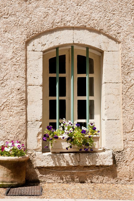 Stone French Window Wall Decal