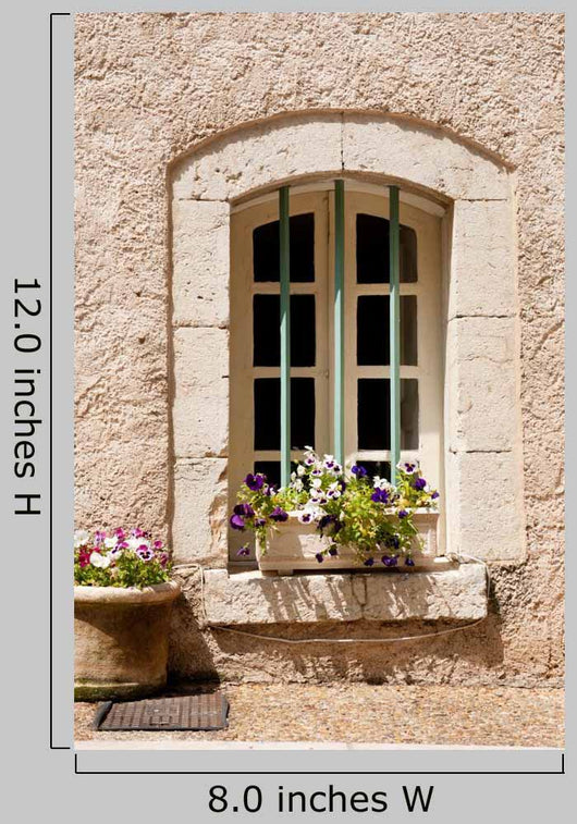 Stone French Window Wall Decal