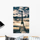 Sky Colors Over Eiffel Wall Decal