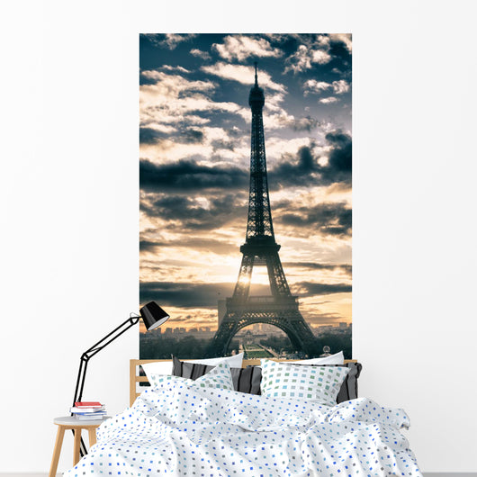 Sky Colors Over Eiffel Wall Decal