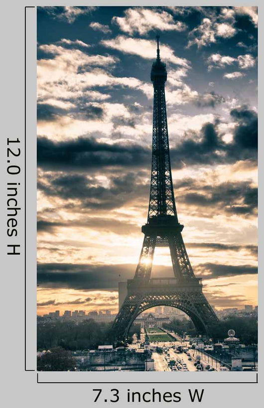 Sky Colors Over Eiffel Wall Decal