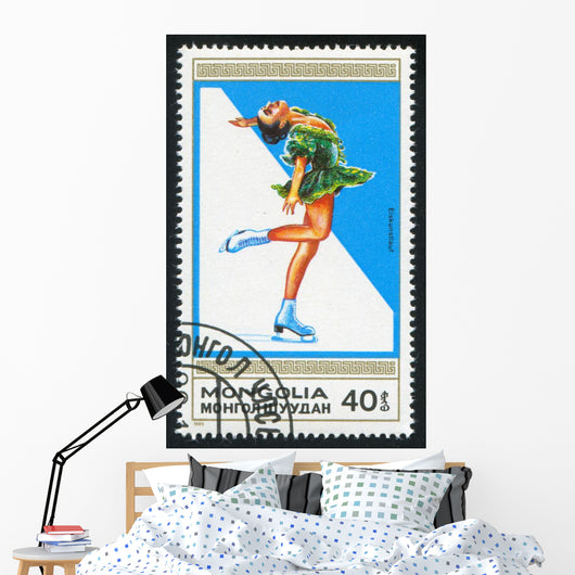 figure skate Wall Mural