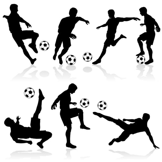 Silhouettes Football Players