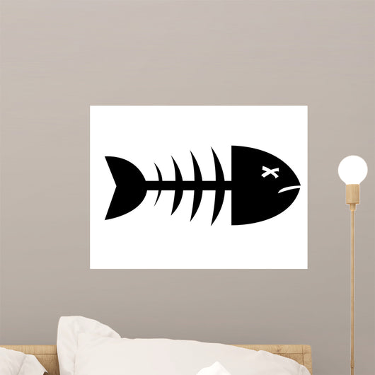 Poisson mort - pêche Wall Decal
