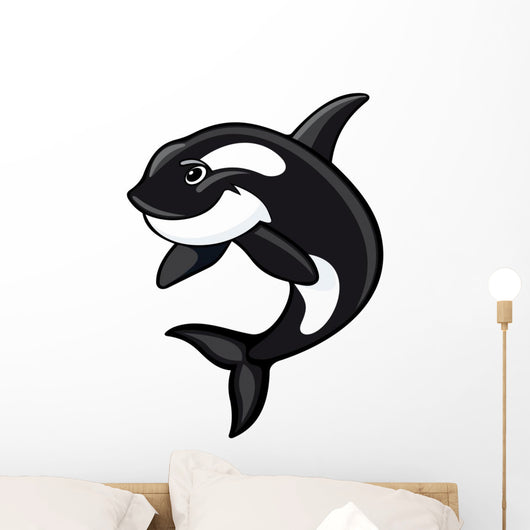 Whale mascot Wall Decal