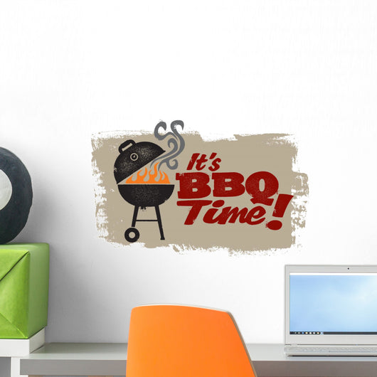 It'S Bbq Grilling Time Wall Decal