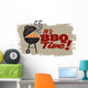 It'S Bbq Grilling Time Wall Decal