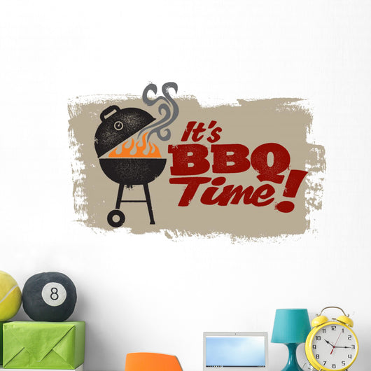 It'S Bbq Grilling Time Wall Decal