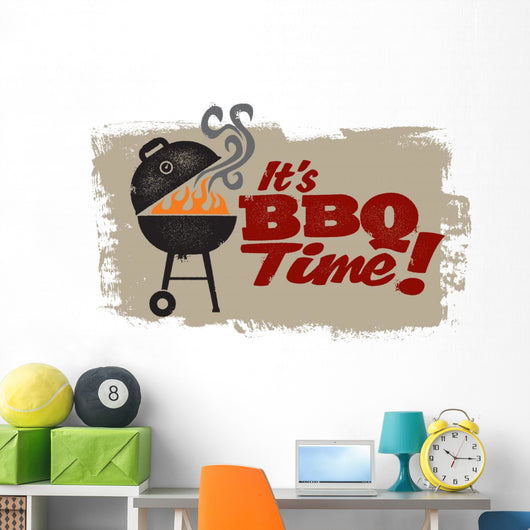 It'S Bbq Grilling Time Wall Decal
