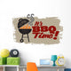 It'S Bbq Grilling Time Wall Decal