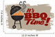 It'S Bbq Grilling Time Wall Decal