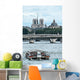 View of the Seine in Paris Wall Mural