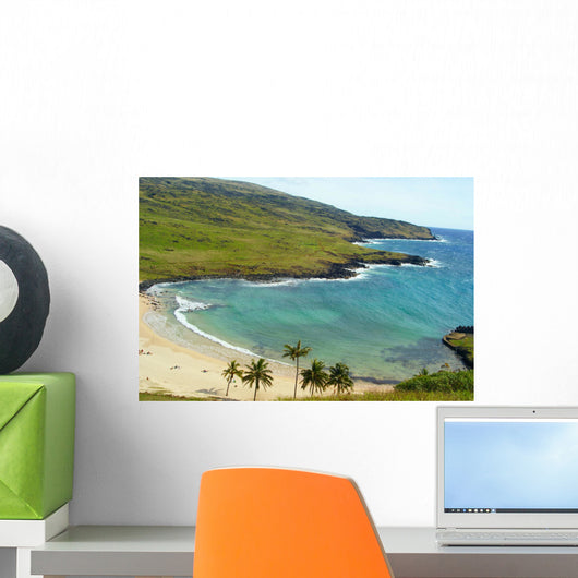 Anekena beach in Easter Island Wall Mural