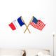 America and France alliance and friendship Wall Decal