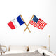 America and France alliance and friendship Wall Decal