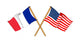 America and France alliance and friendship Wall Decal