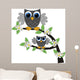 Two Grey Owls