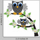 Two Grey Owls