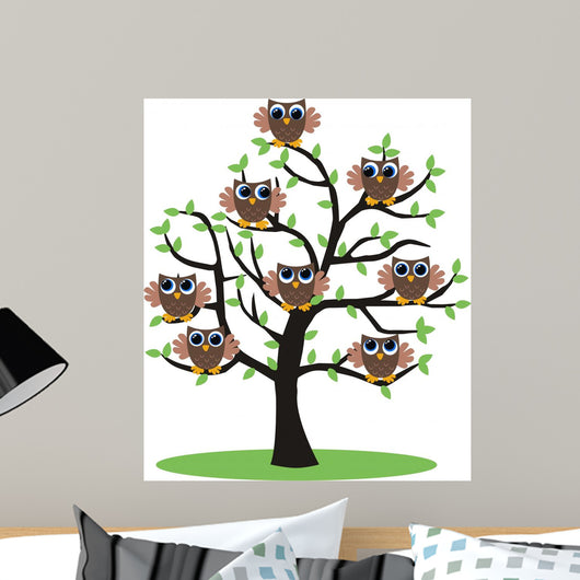 Owls Wall Mural