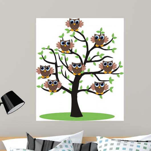 Owls Wall Mural