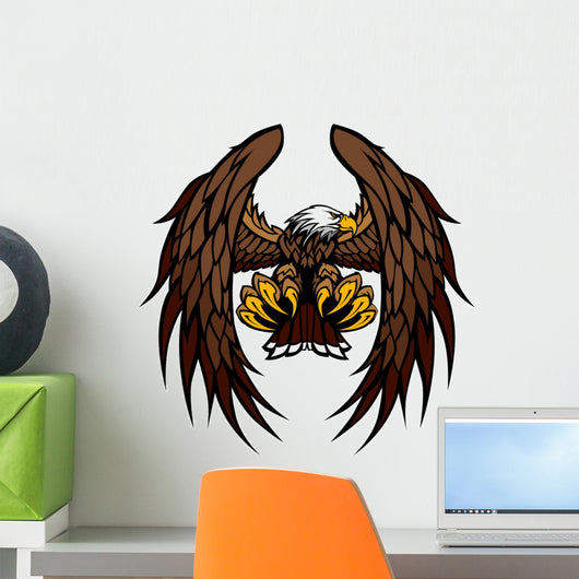 Eagle Wings and Claws Mascot Vector Illustration Wall Decal