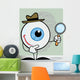 Detective Eyeball Holding Magnifying