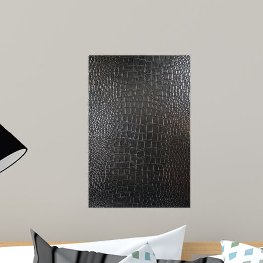 Black Crocodile Leather Texture
