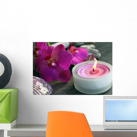 Orchidenblte Mit Kerze