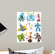 cartoon robots Wall Decal