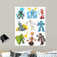 cartoon robots Wall Decal