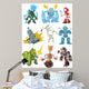 cartoon robots Wall Decal