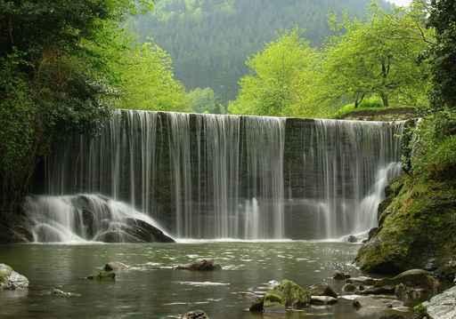 Scenic Waterfall Stream Silky Wall Decal
