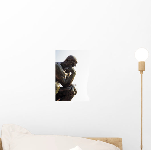 rodin thinker Wall Mural