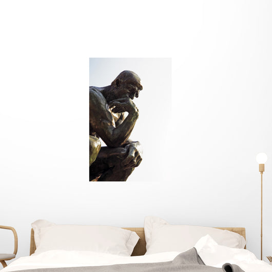 rodin thinker Wall Mural
