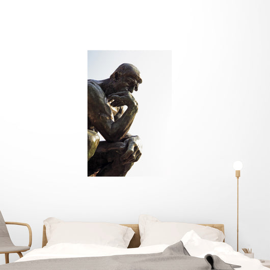 rodin thinker Wall Mural
