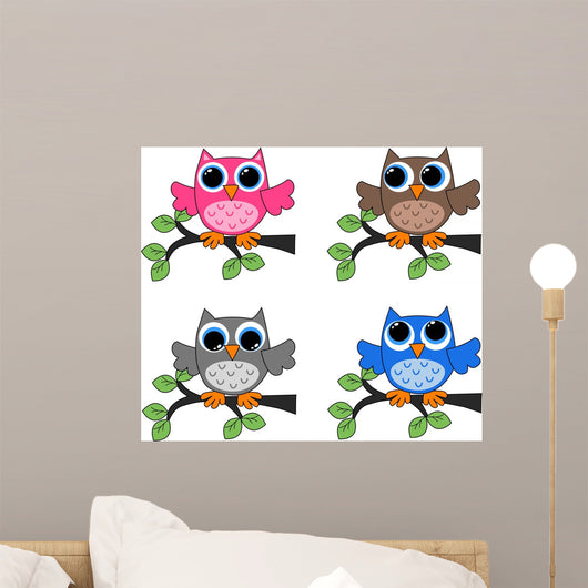 Owls Wall Mural