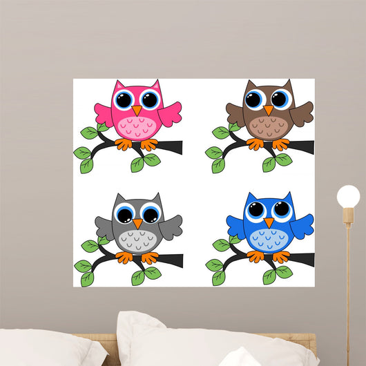 Owls Wall Mural